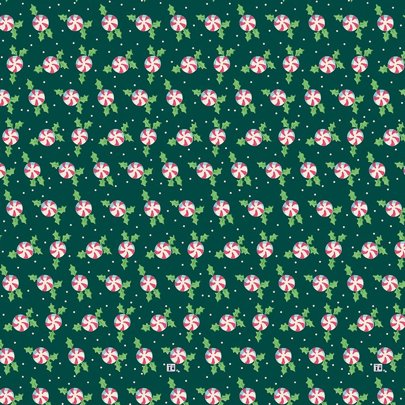 So Much Joy Holly Peppermints green