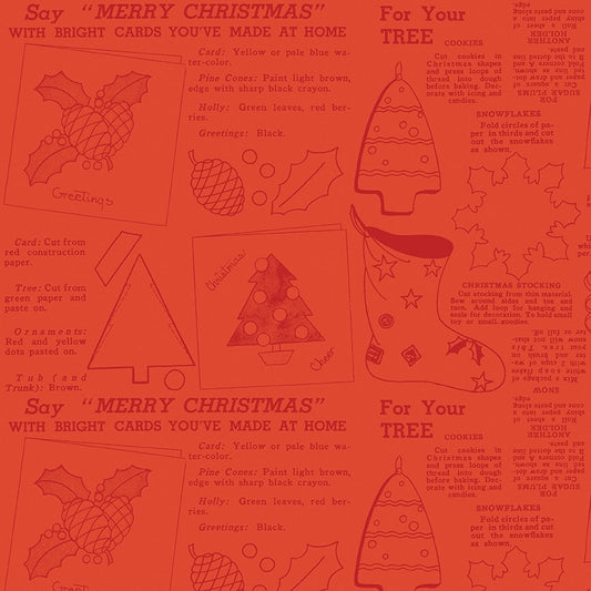 CLASSIC CHRISTMAS Handmade red