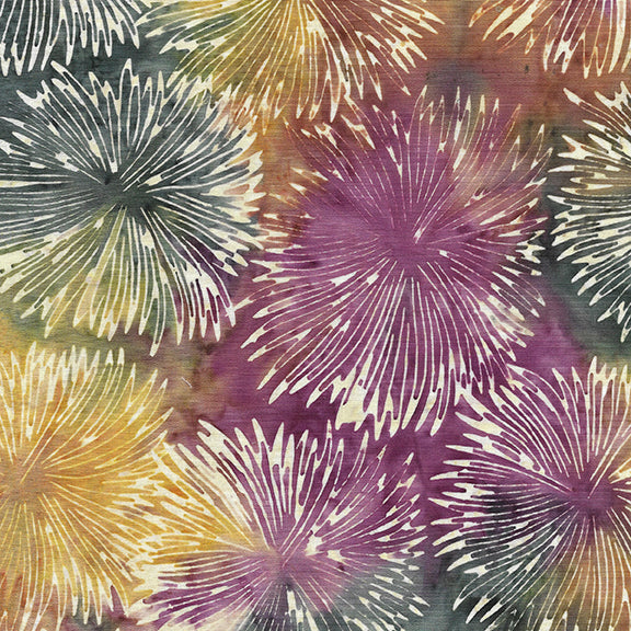 EARTHLY STORIES Ocean Flower multi green gold magenta