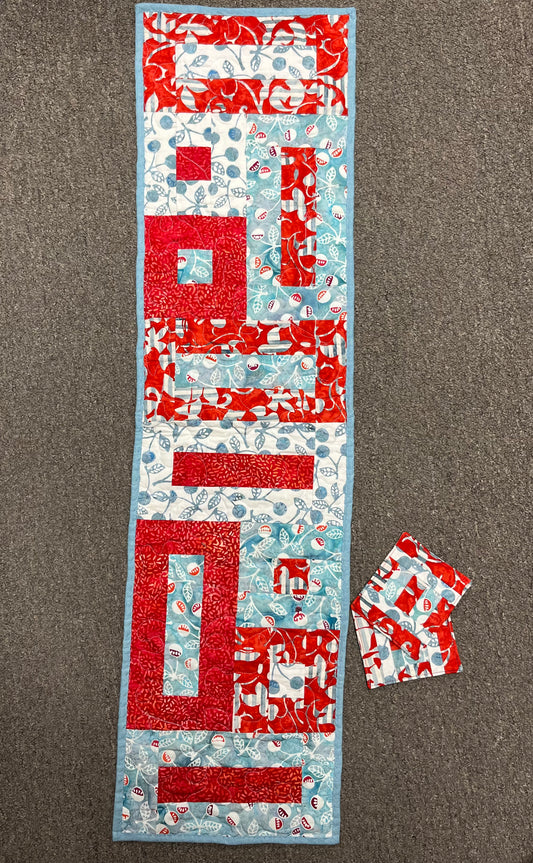 TABLERUNNER Blissful Cherries with 2 Coasters