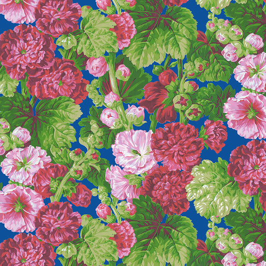 COTTAGE GARDEN Hollyhocks Delight blue