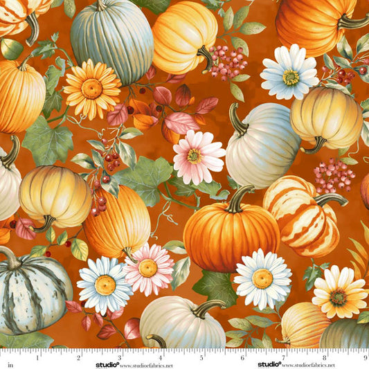 BASKET OF AUTUMN BLESSINGS Tossed Pumpkins pumpkin