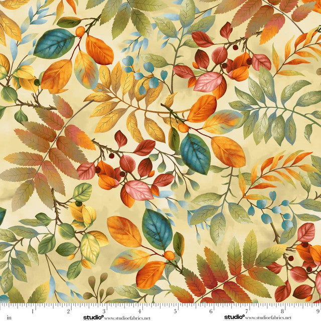 BASKETS OF AUTUMN BLESSINGS Foliage cream