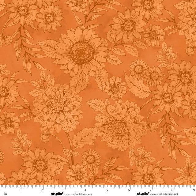 BASKETS OF AUTUMN BLESSINGS Tonal pumpkin