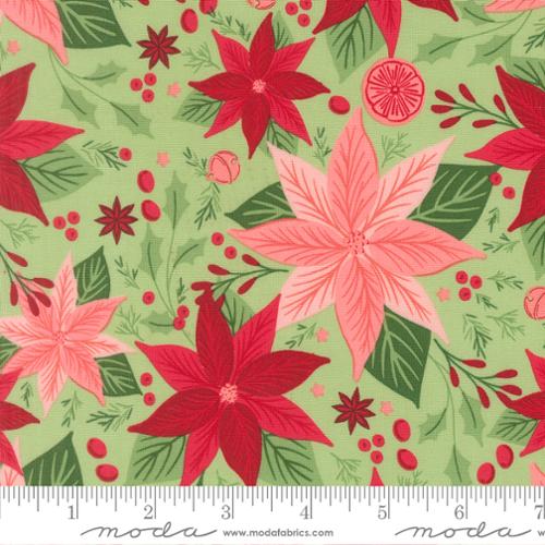 MERRILY ON HIGH Poinsettias evergreen