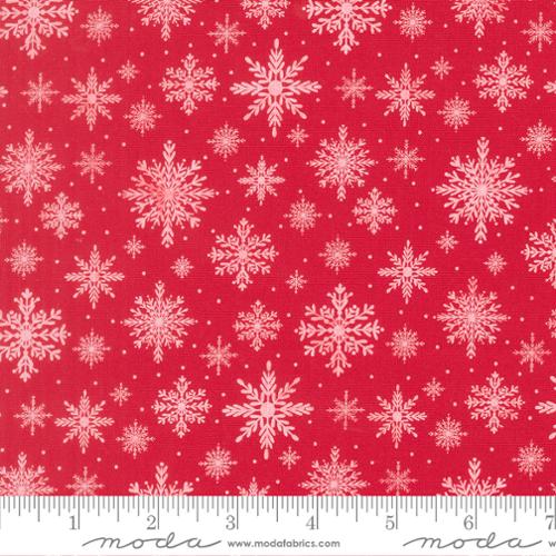 MERRILY ON HIGH Snowflakes christmas red