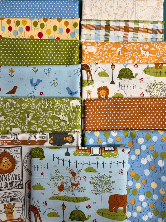 ANIMAL PARK FUN 13 Fat Quarters