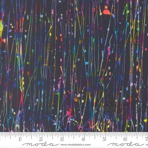 GRADIENTS GALLERY Paint Drip midnight rain