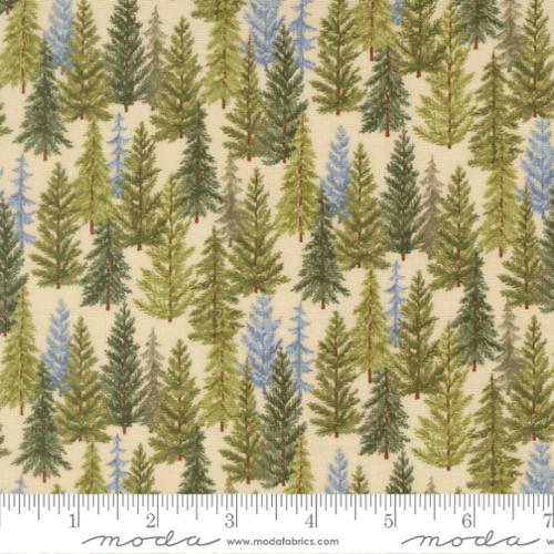 CUDDLE NORTHWOODS LODGE Trees natural -45" wide