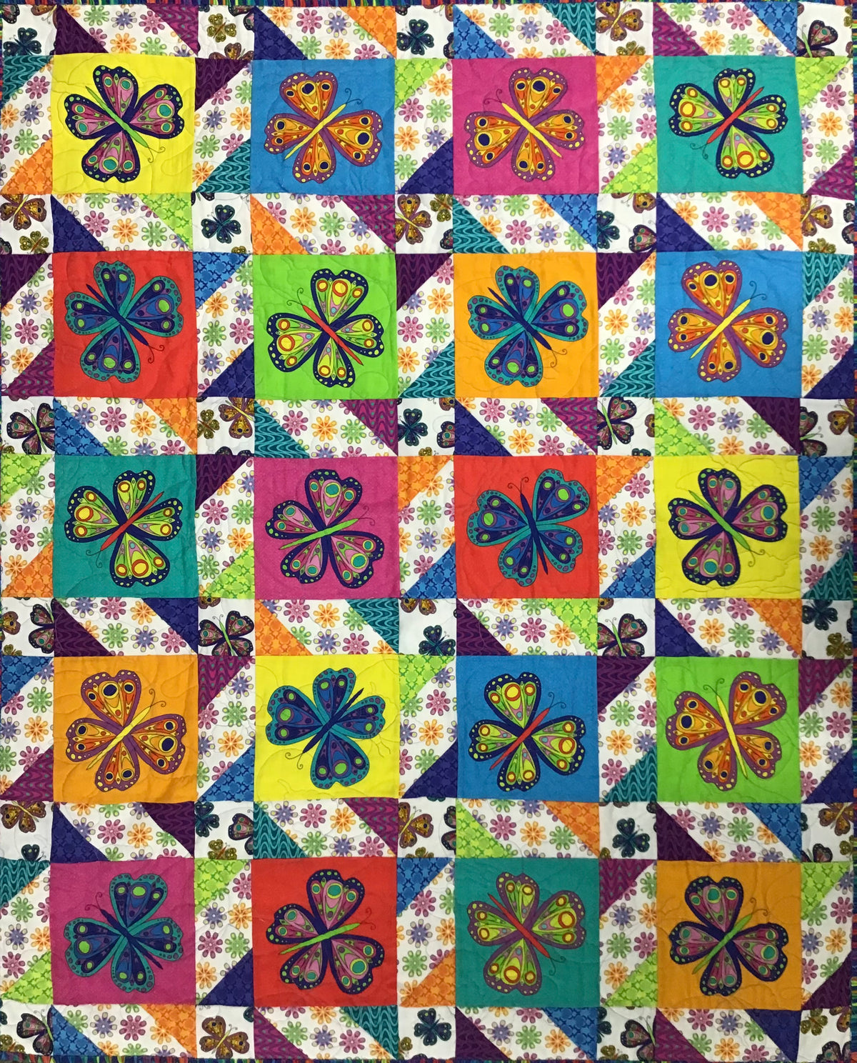 AROUND THE TOWN Kaleidoscope 45"x55"