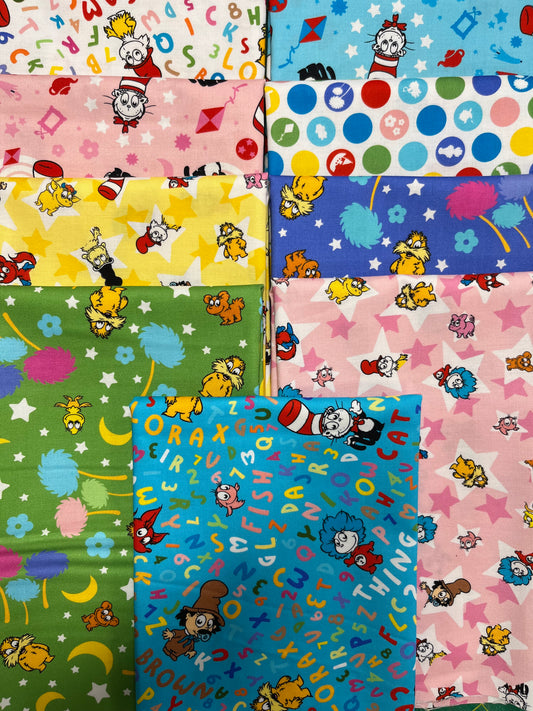 LITTLE SEUSS 9 Fat Quarters