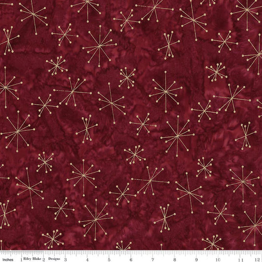 BATIKS EXPRESS YOURSELF HOLIDAY SPARKLE METALLIC cherrywood