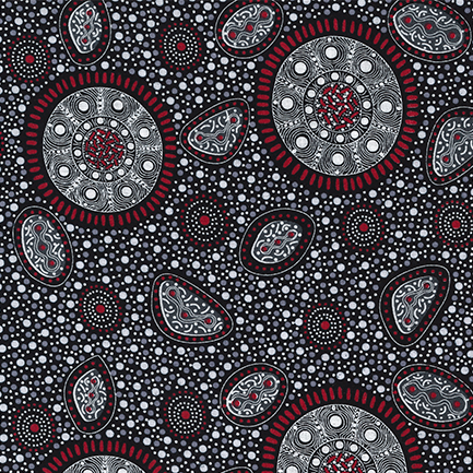 AUSTRALIAN Bush Onions & Wild Flowers black