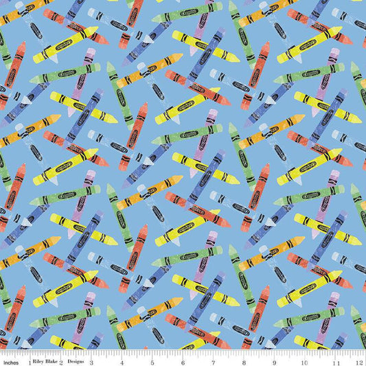 NEW BOX OF CRAYONS Crayon Toss sky