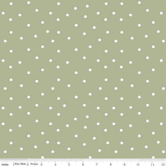 SUNFLOWER WHISPERS Dots green