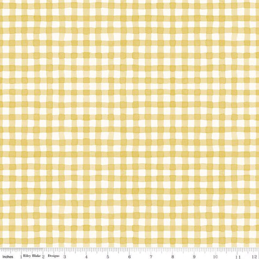 SUNFLOWER WHISPERS Gingham yellow
