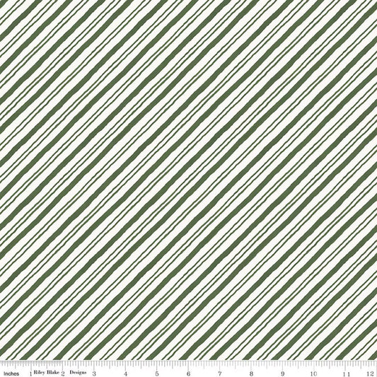 HOLIDAY SPIRIT Stripes green