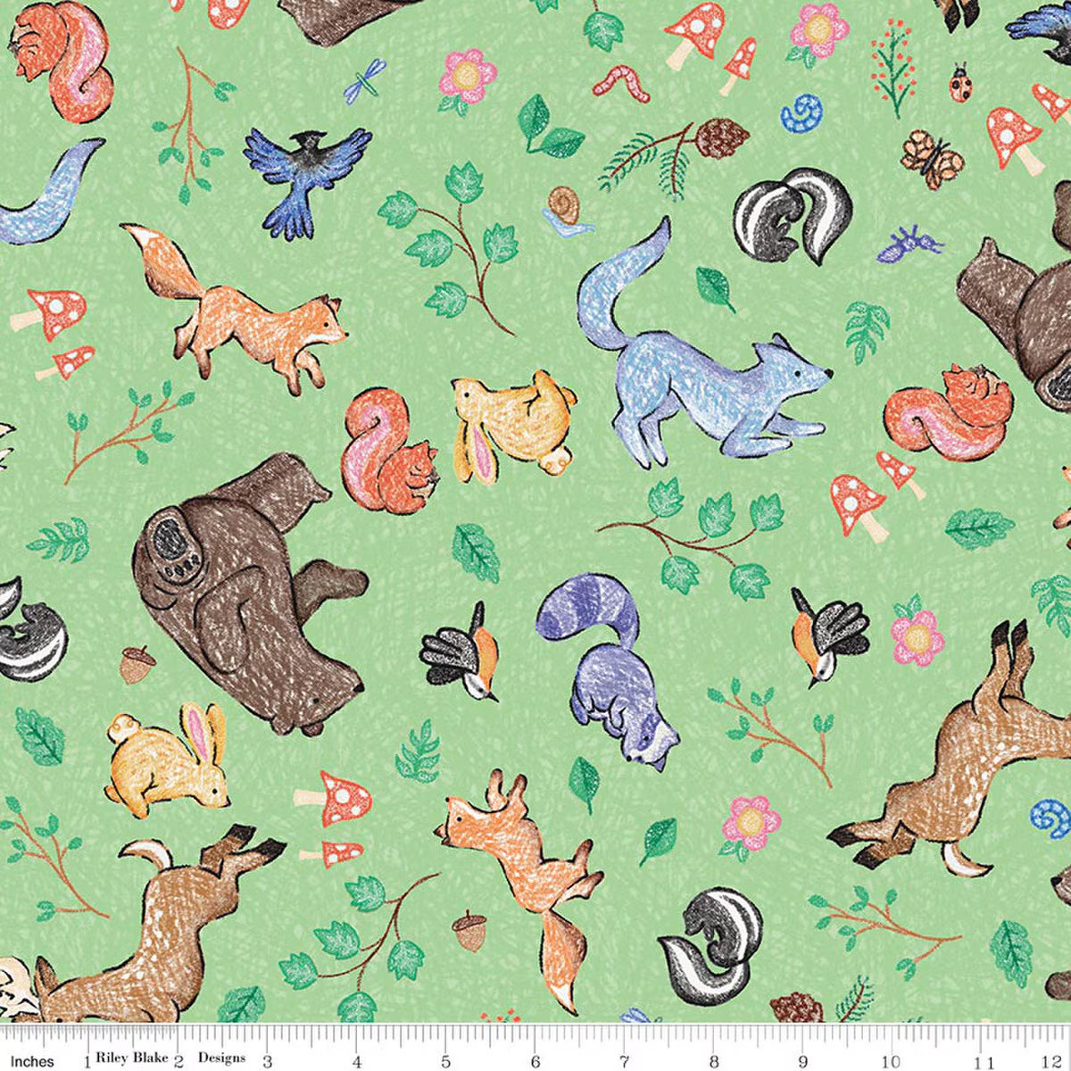 COLORFUL CRITTERS Main green