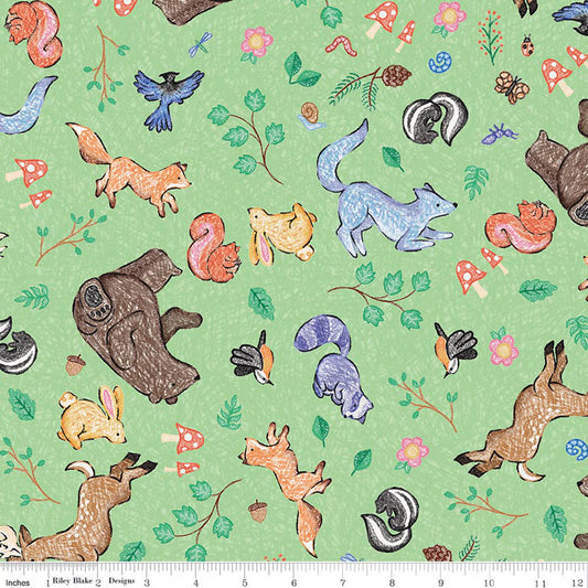 COLORFUL CRITTERS Main green