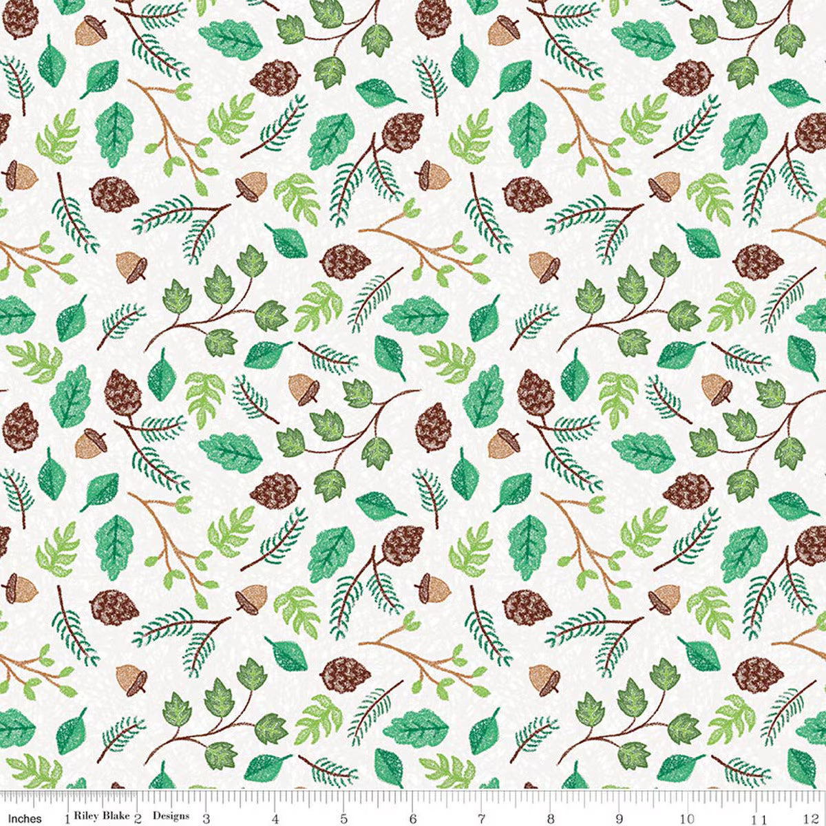 COLORFUL CRITTERS Botanical white