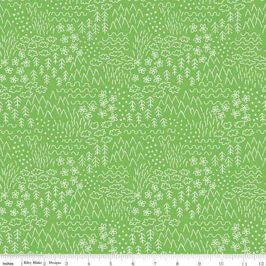 COLORFUL CRITTERS Sketch green