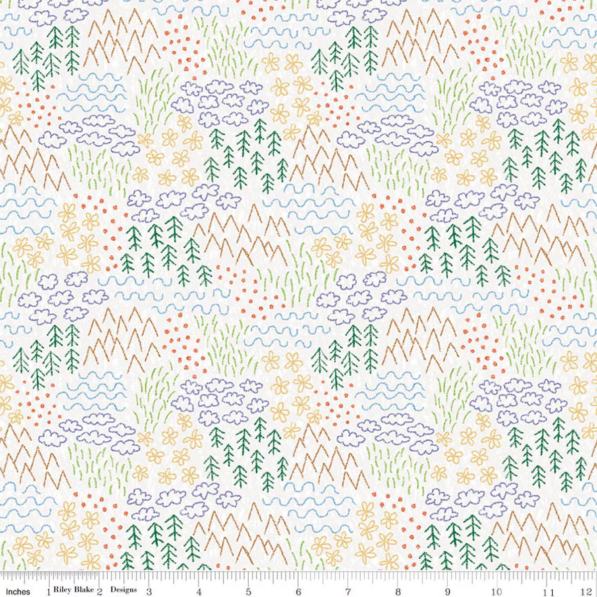 COLORFUL CRITTERS Sketch white