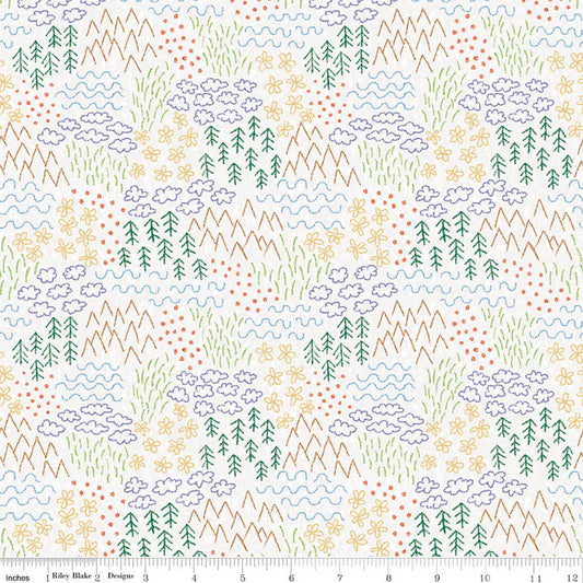 COLORFUL CRITTERS Sketch white