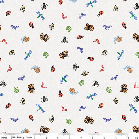 COLORFUL CRITTERS Bug Toss white