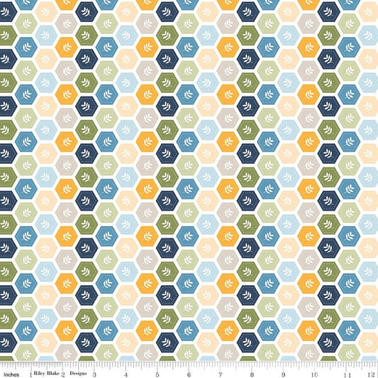 SUNSHINE & DANDELIONS Hexies multi