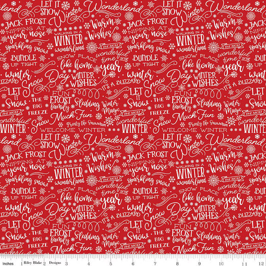 A PERFECT WINTER Text red
