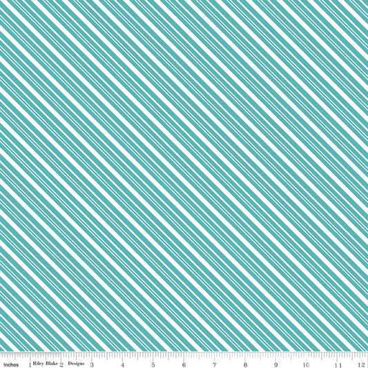 A PERFECT WINTER Stripes blue