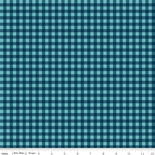 A PERFECT WINTER Plaid navy