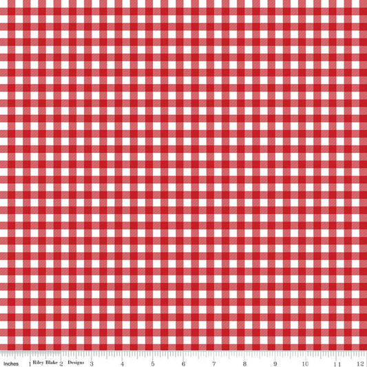 A PERFECT WINTER Plaid red