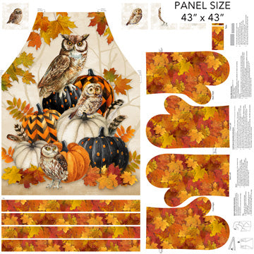NIGHT OWL Apron Panel - Canvas