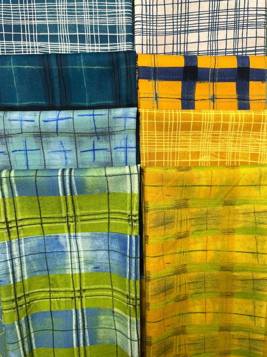 THE PLAID ONE 8 Fat Quarters