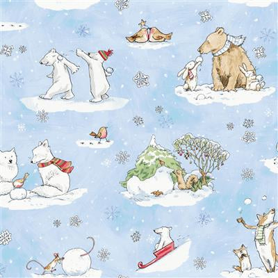 SNOWTIME Toile light blue