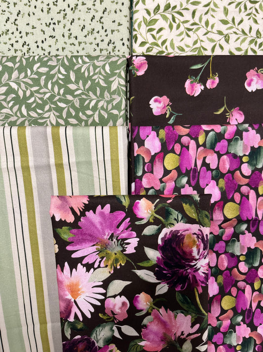 DAHLIA DREAMS Sage 7 Fat Quarters