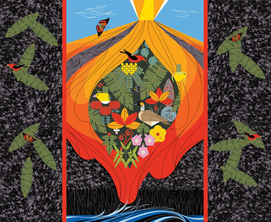 HAWAIIAN VOLCANOES Panel 36"x44"