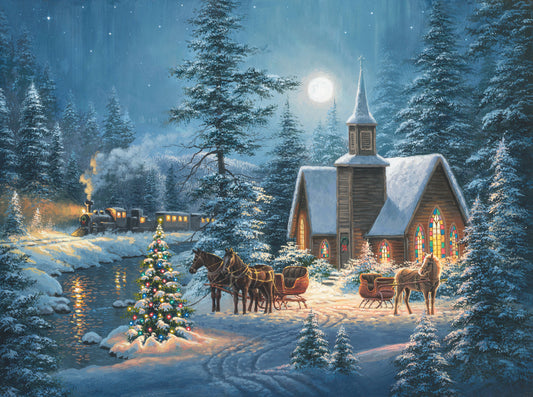 SILENT NIGHT DP25388 Panel dark blue multi 43"x32"