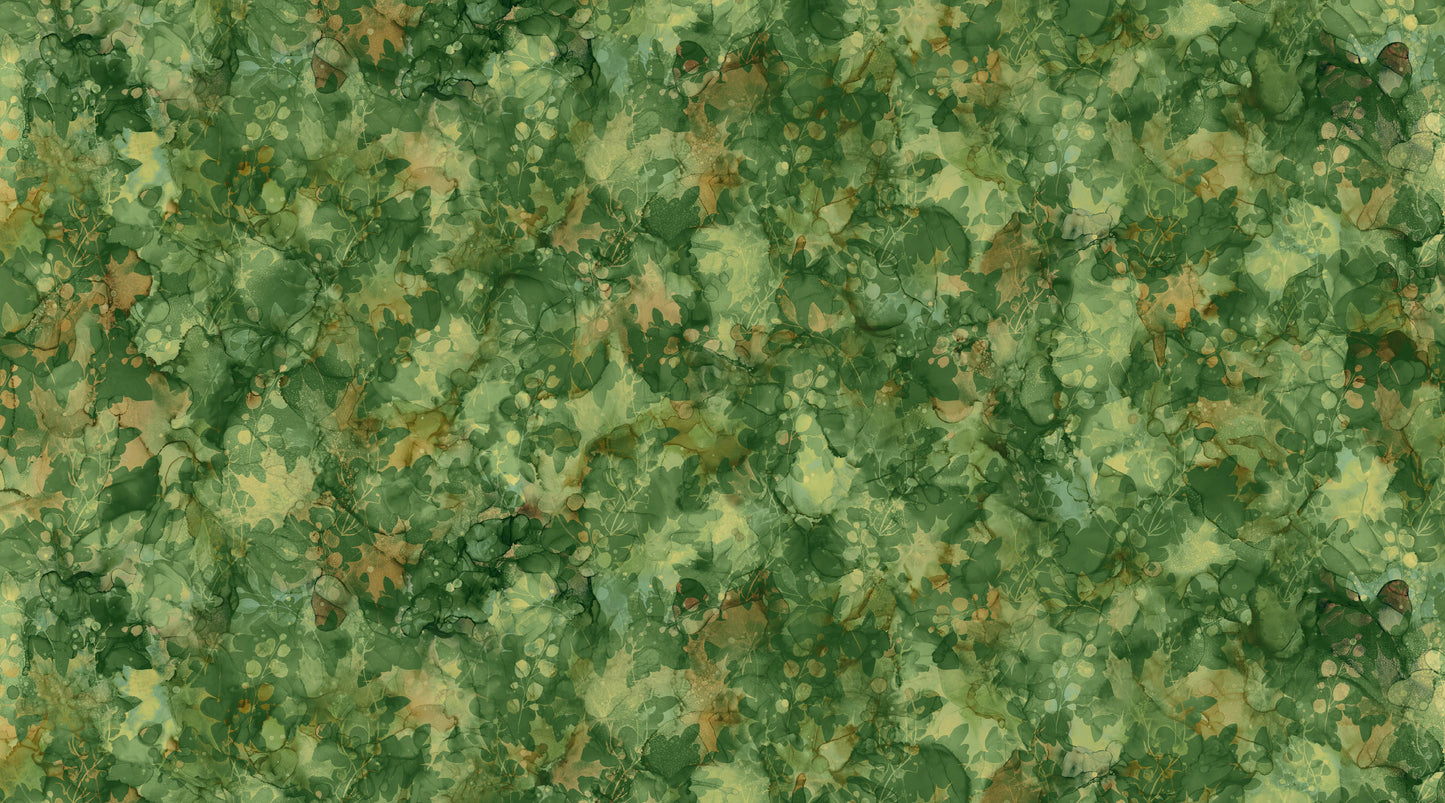 AUTUMN BREEZE Leaf Texture dk green