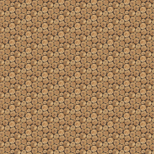 LAKESIDE RETREAT Crosscut Logs brown multi