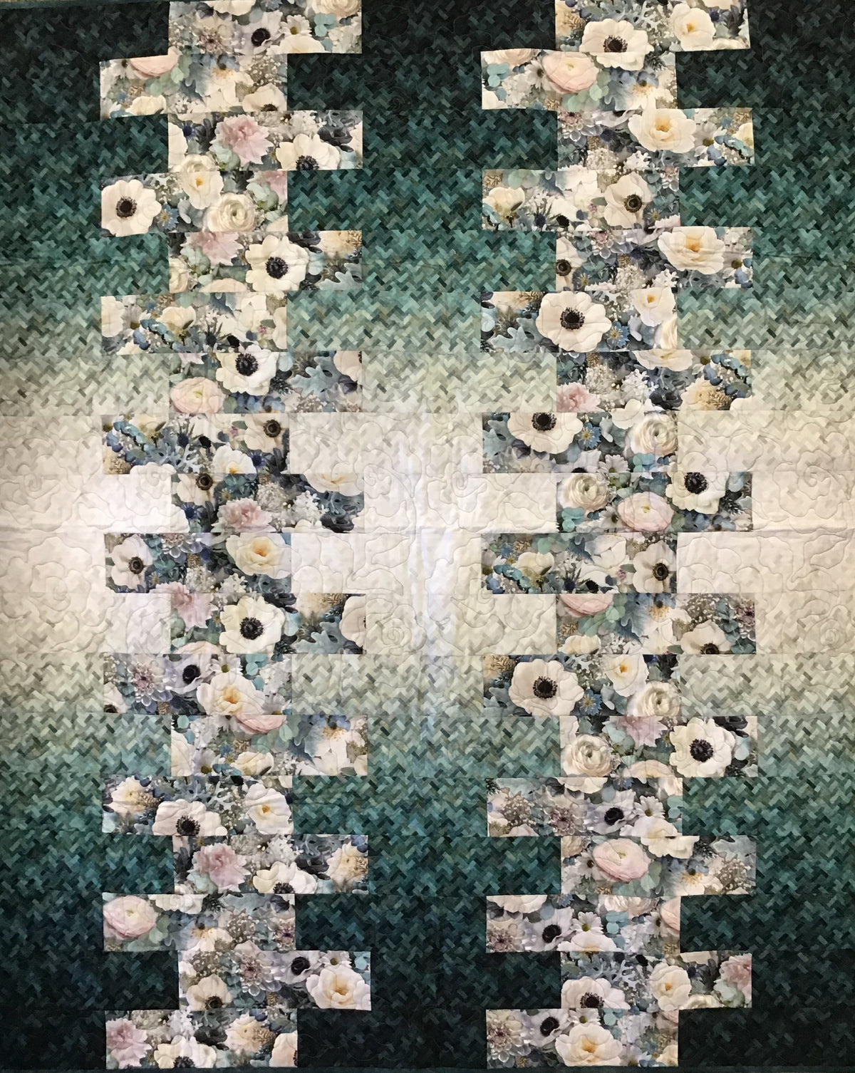 QUILT Creme Fraiche farmhouse Blooms w/Pillowcase