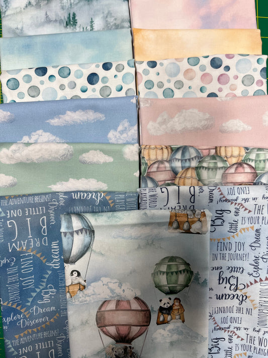 LETS GO ON AN ADVENTURE 13 Fat Quarters