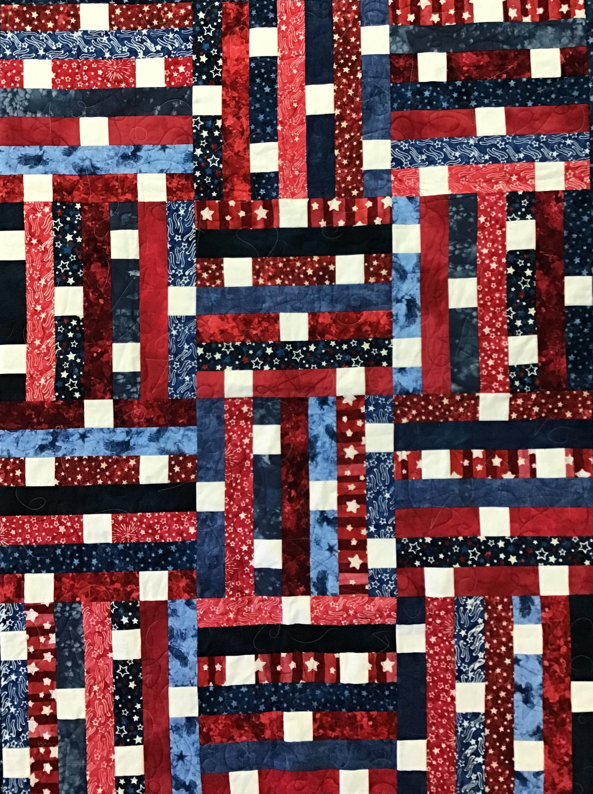 QUILT Toasted Marshmellows red/white/blue