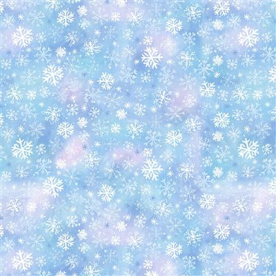 SNOWTIME Snowflakes light blue