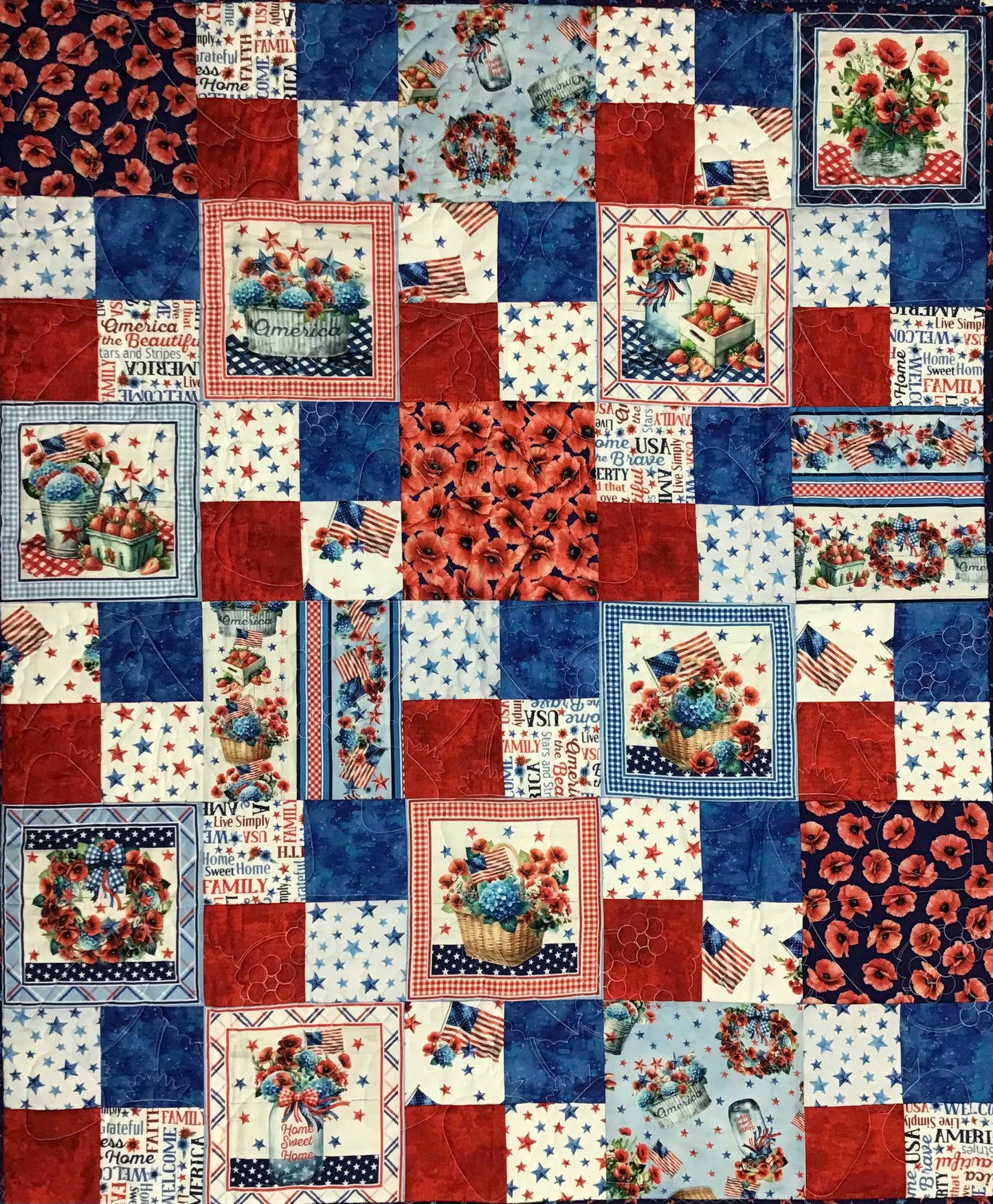 KALINDA Red White & Sweet 45"x54"