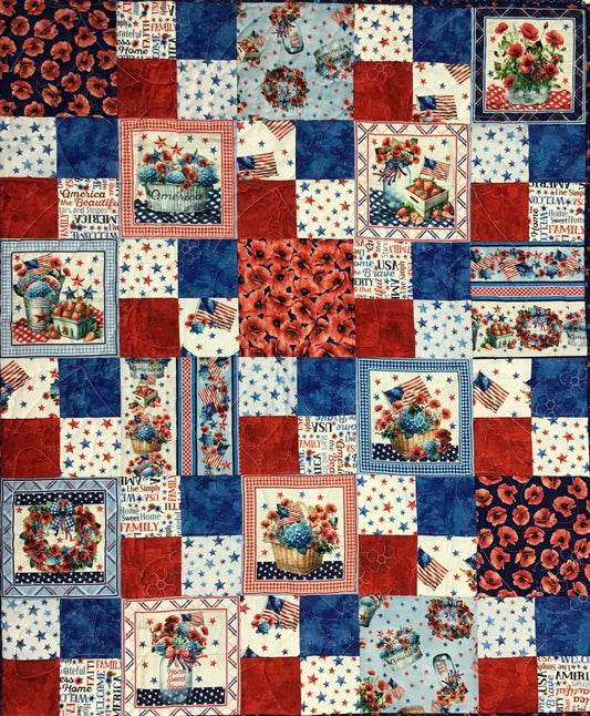 KALINDA Red White & Sweet 45"x54"