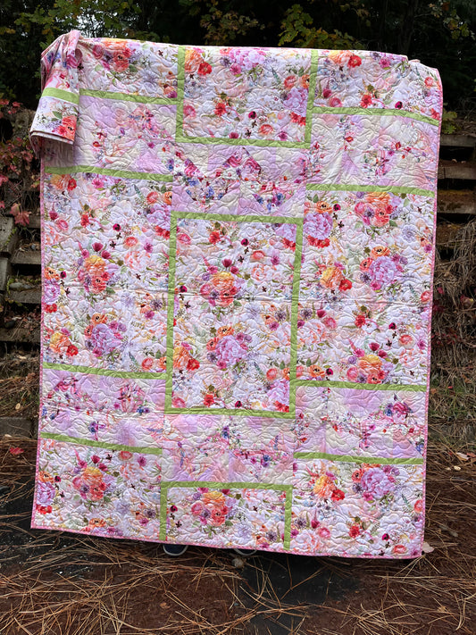 QUILT Arctic Flame Misty Garden with pillowcase