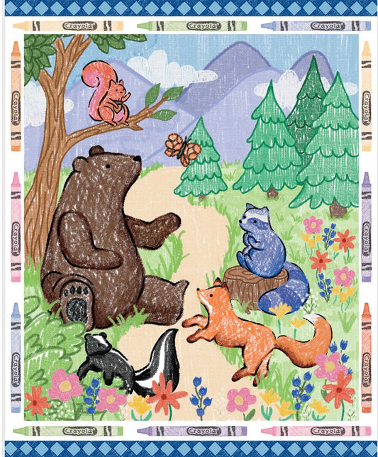 COLORFUL CRITTERS 35 1/2"x 43 1/2" Panel