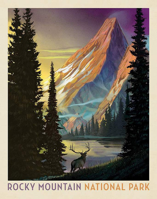 NATIONAL PARKS WILDERNESS & WONDER Rocky Mountain Panel 36"x43"